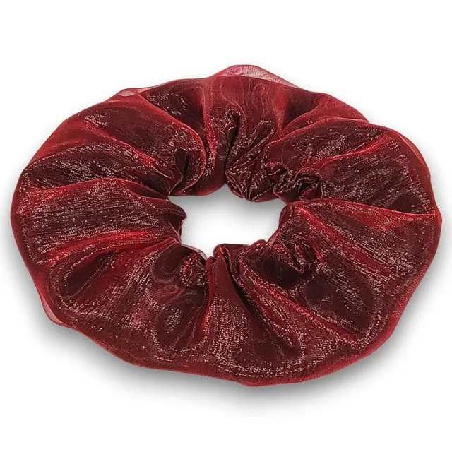 au-bonheur-de-petite-fleur-chouchou-coton-bio-rouge-noir-fait-main image 1