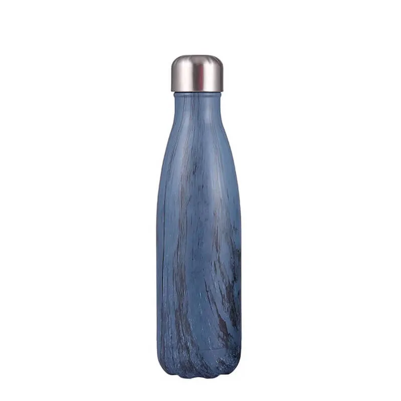 hilloo-bouteille-inox-marbre-bleu-500ml-isotherme image 1
