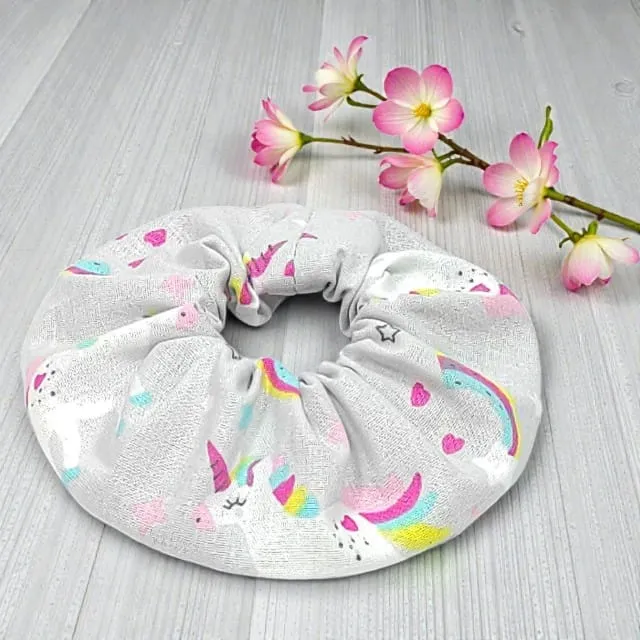 au-bonheur-de-petite-fleur-chouchou-enfant-licorne-gris-coton image 1