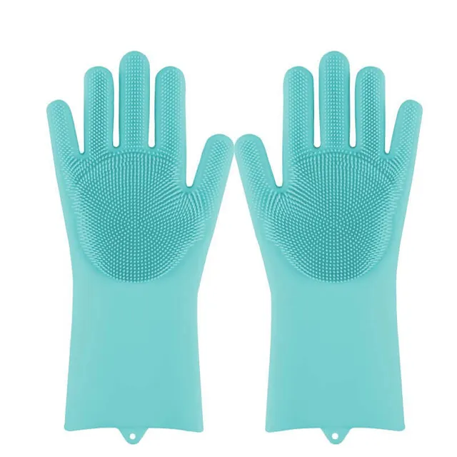 hilloo-gant-silicone-vaisselle-alimentaire-bleu image 1