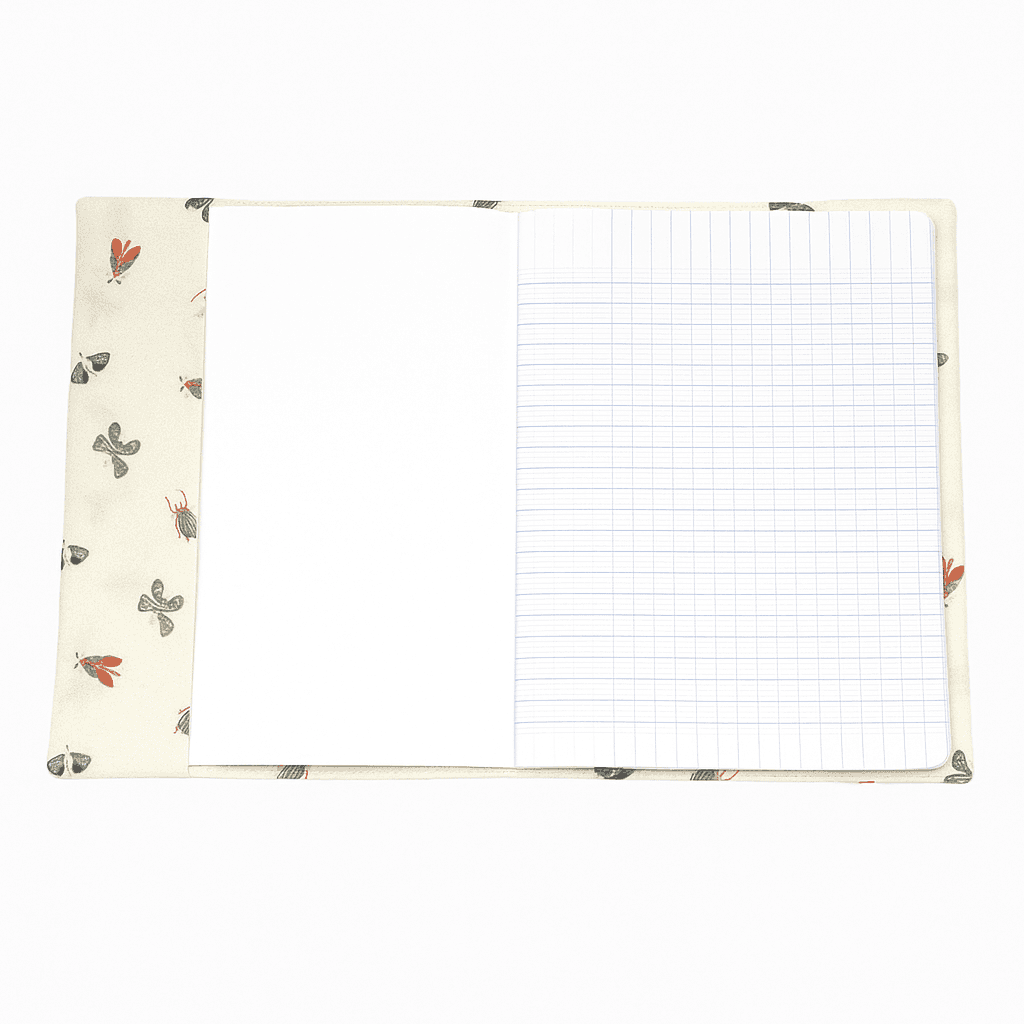 au-bonheur-de-petite-fleur-prot-ge-cahier-insectes-17x22-cm-coton-bio-gots image 2