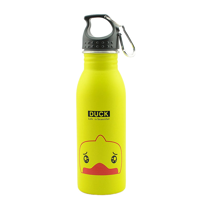hilloo-canard-gourde-inox-enfant-500-ml-jaune-sans-bpa image 1