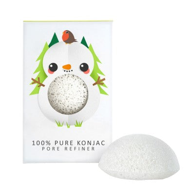 konjac-sponge-company-mini-pore-refiner-ponge-visage-bonhomme-neige image 2