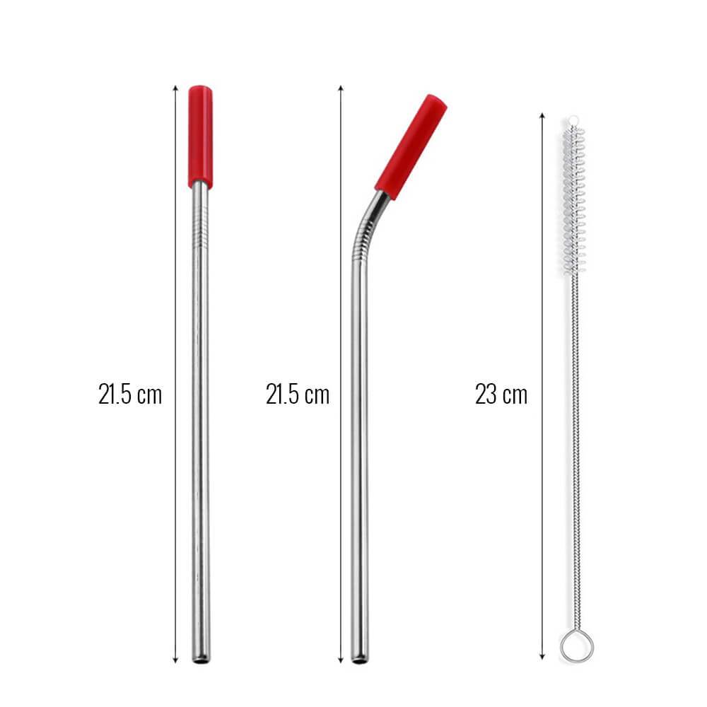 hilloo-pailles-inox-embout-silicone-paille-couleur-lot-de-4-tui image 8
