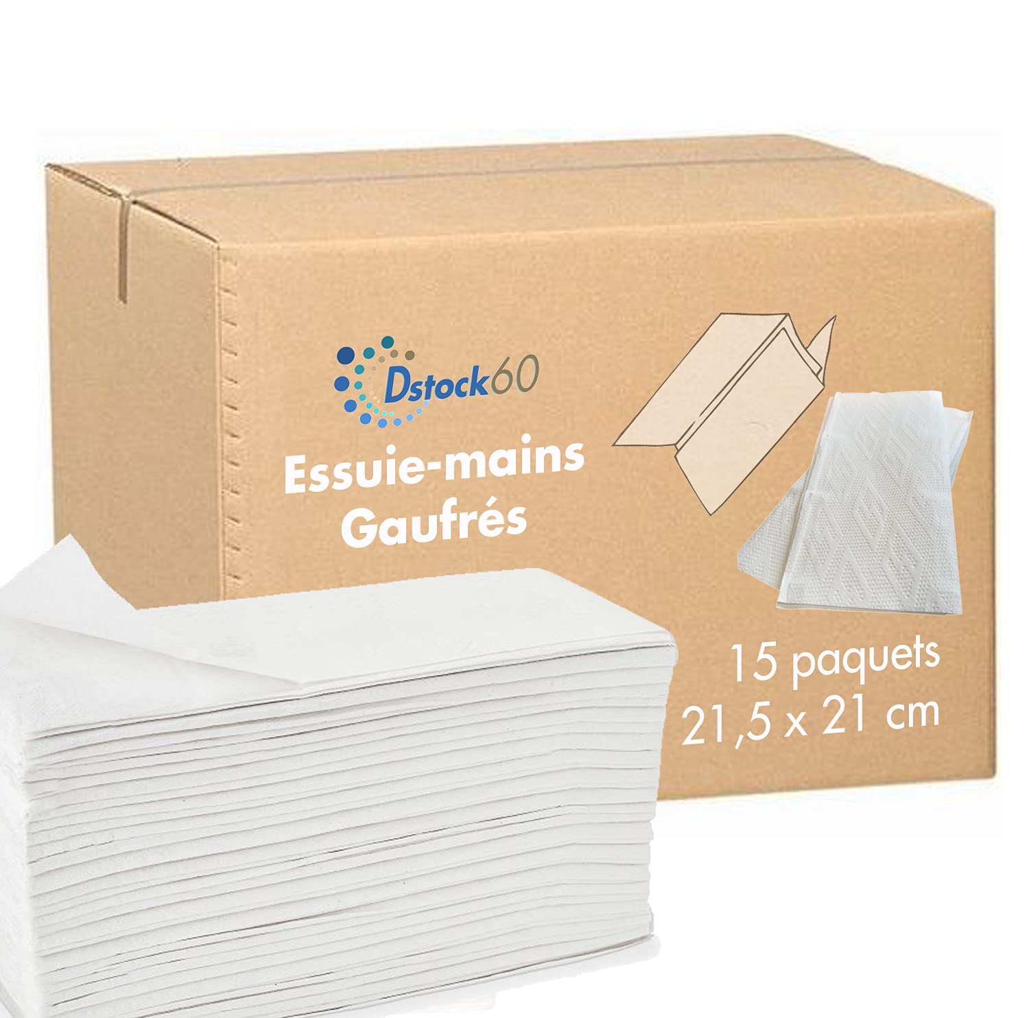 dstock60-essuie-mains-pure-ouate-2-plis-pliage-v-ecolabel image 1