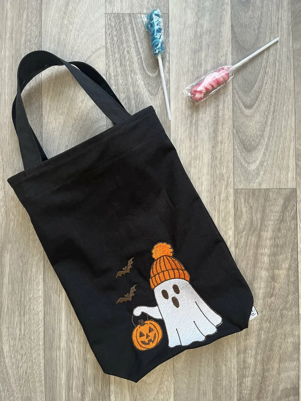 jane-couture-en-sortie-sac-bonbons-halloween-tote-bag-enfant-coton image 1