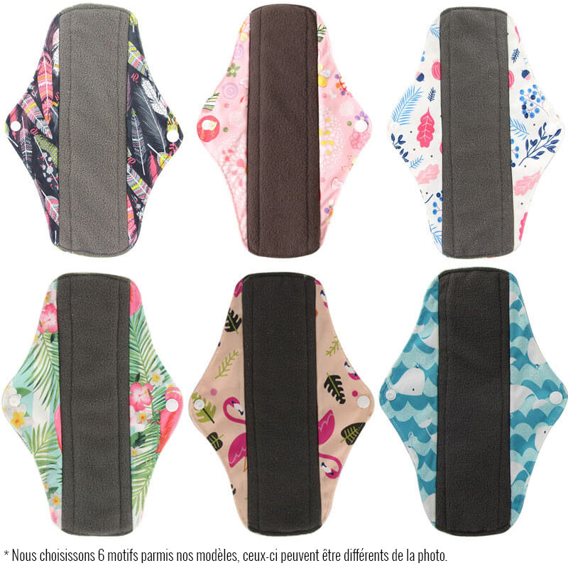 hilloo-serviette-hygi-nique-lavable-flux-l-ger-6-pcs image 2