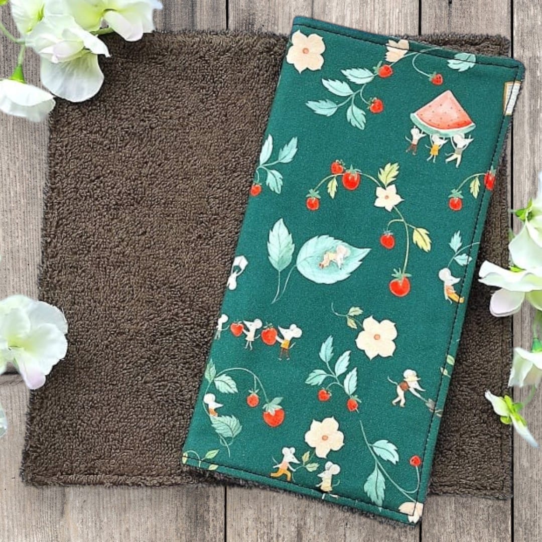 au-bonheur-de-petite-fleur-essuie-tout-r-utilisable-coton-bio-22x22-lot-2 image 2