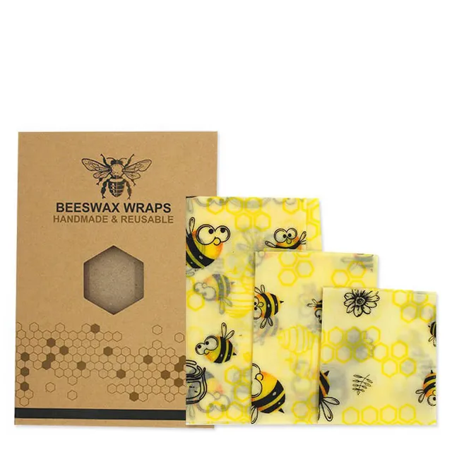 hilloo-emballages-cire-d-abeille-bee-wrap-abeille-fun-lot-3 image 1
