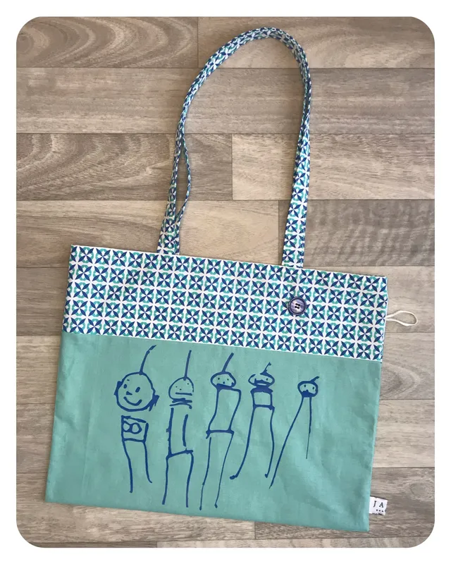 jane-couture-mini-artiste-sac-pliable-coton-34x42-cm image 1