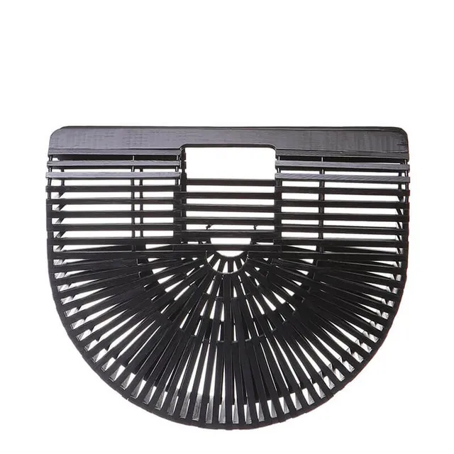 hilloo-sac-bambou-noir-main-taille-l-demi-lune image 1
