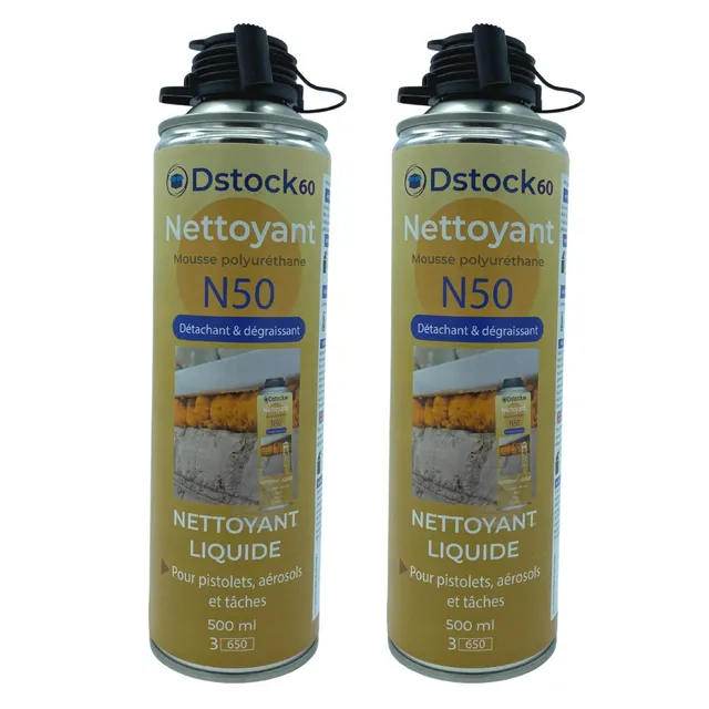 dstock60-nettoyant-mousse-expansive-pu-500-ml-lot-2-pistolet image 1