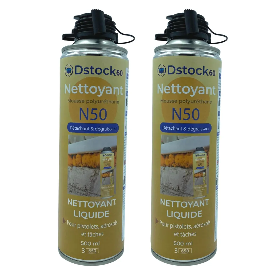 dstock60-nettoyant-mousse-expansive-pu-500-ml-lot-2-pistolet image 1