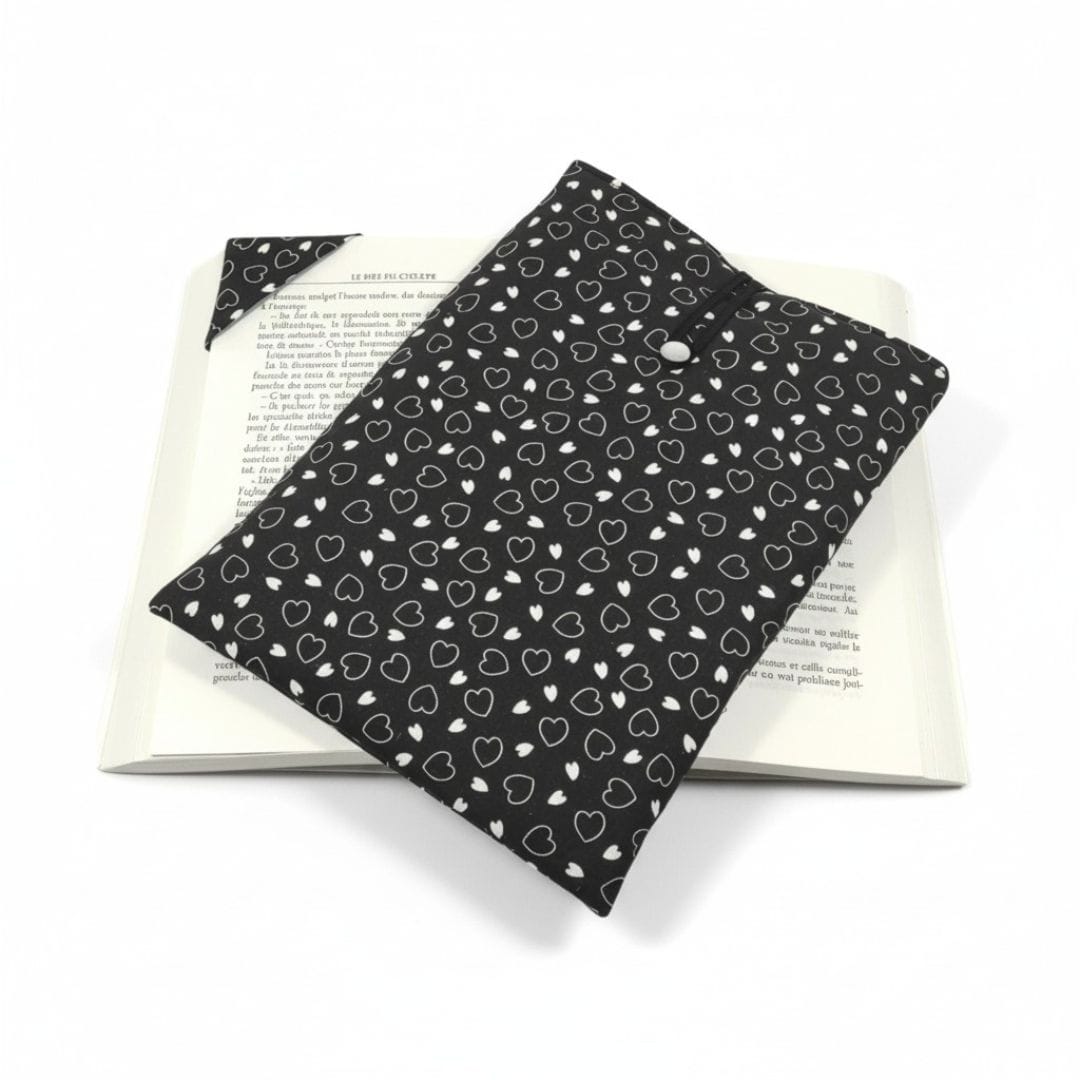 au-bonheur-de-petite-fleur-pochette-livre-coton-grand-format-noir-blanc image 1