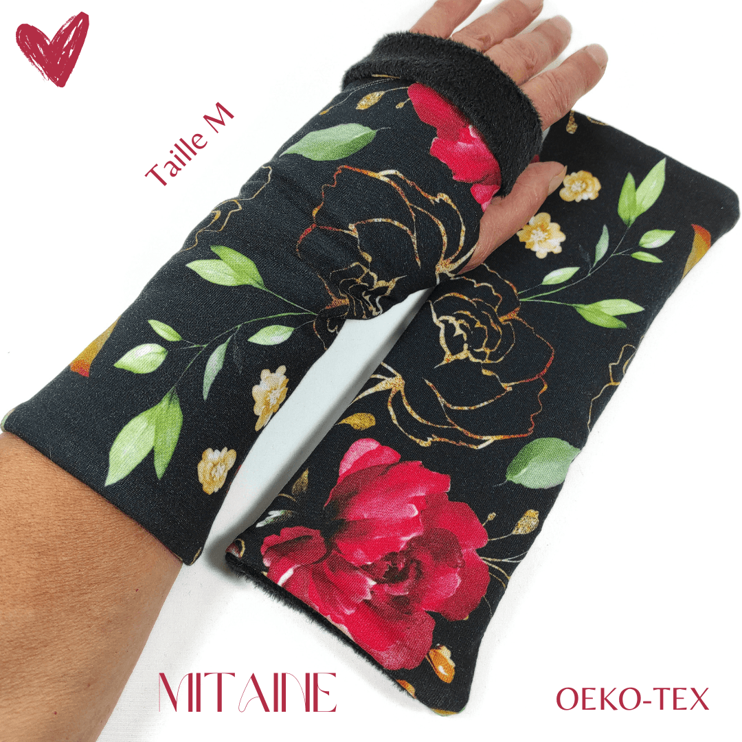 au-bonheur-de-petite-fleur-mitaines-femme-polaire-noires-coton-oeko-tex image 4