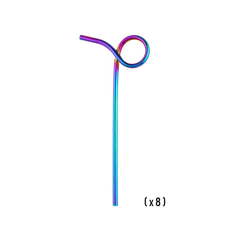 hilloo-pailles-inox-paille-tendance-mix-couleurs-lot-de-8 image 7