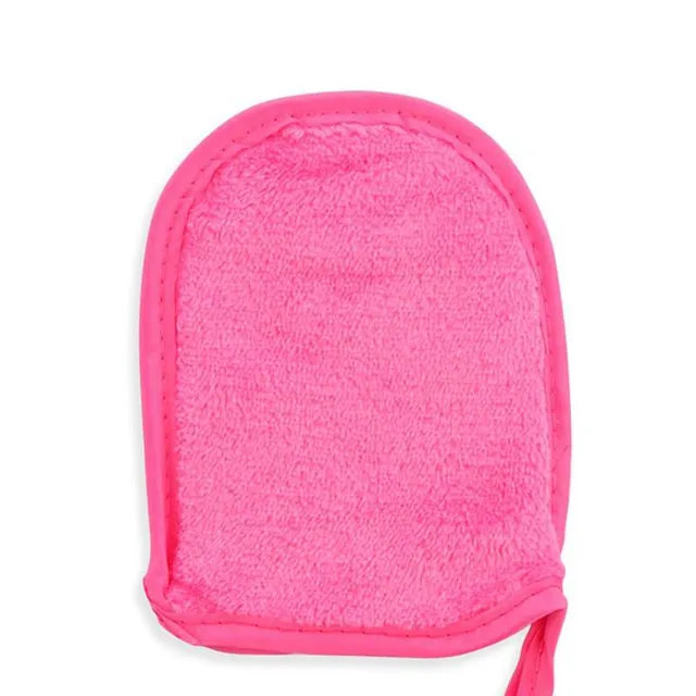 hilloo-gant-d-maquillant-lavable-microfibre-rose-rouge-1-pc image 1