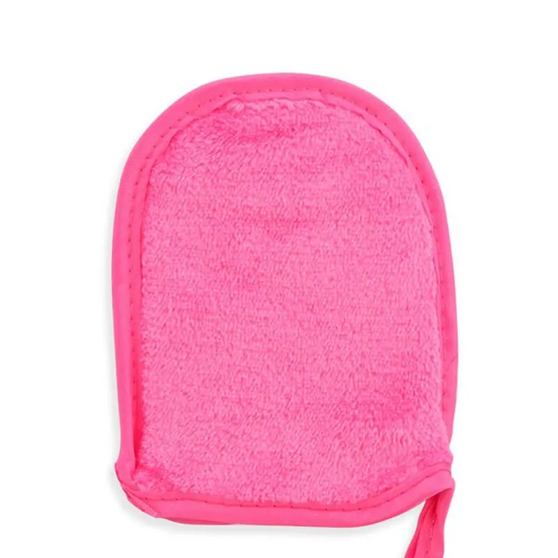 hilloo-gant-d-maquillant-lavable-microfibre-rose-rouge-1-pc image 1
