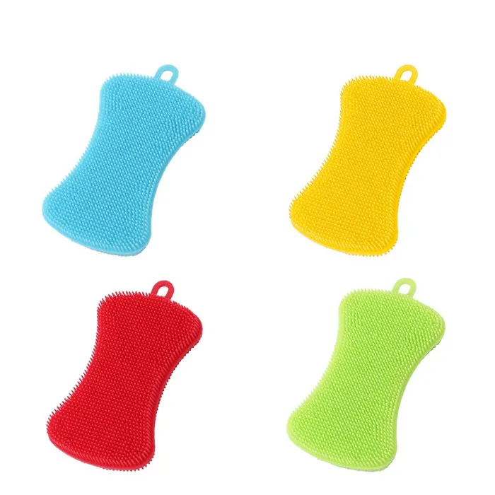 hilloo-ponges-vaisselle-cologiques-ponge-silicone-verte image 1