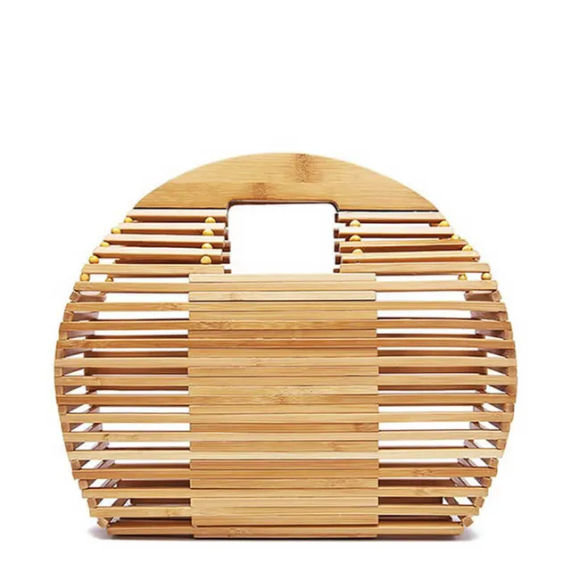 hilloo-sac-bambou-naturel-sac-main-rond-port-main image 1