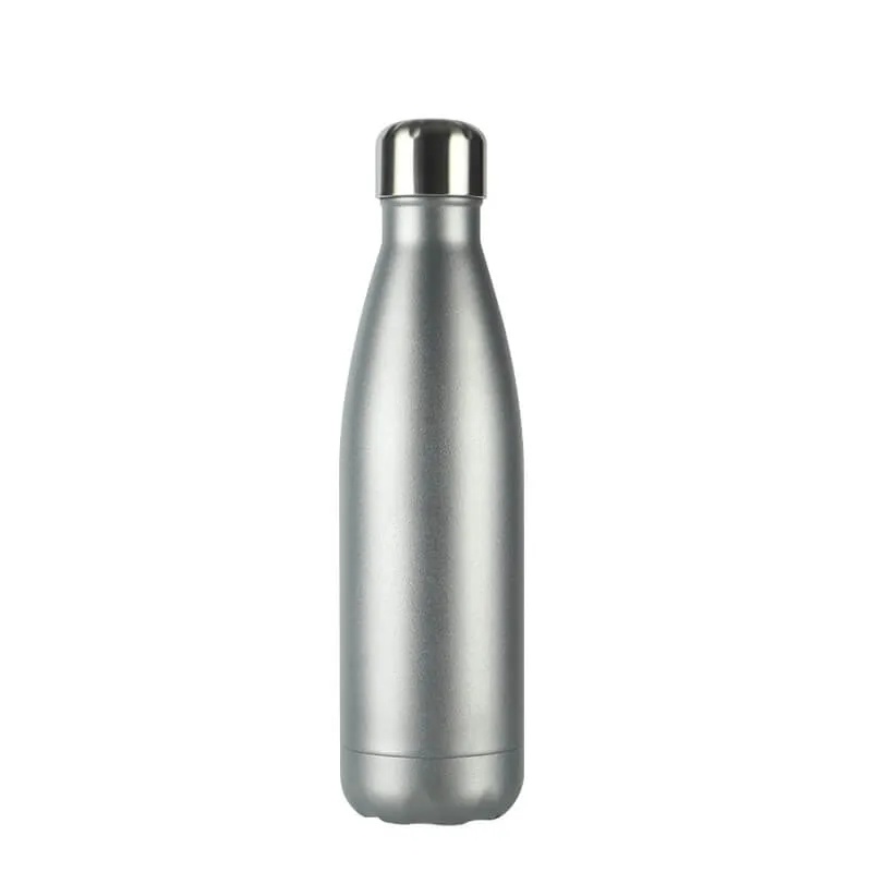 hilloo-bouteille-inox-500-ml-gourde-isotherme-argent-mat image 1