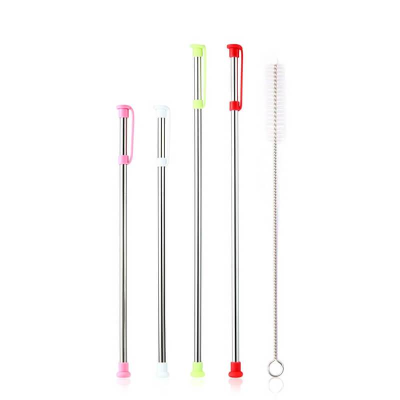 hilloo-pailles-inox-droites-anti-poussi-re-lot-de-4 image 1
