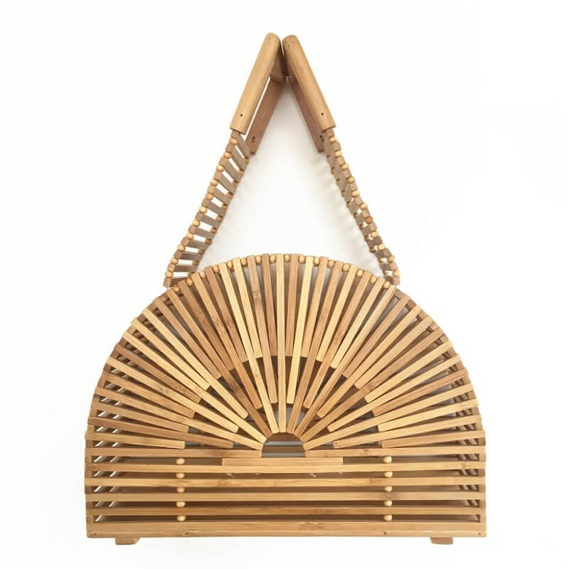 hilloo-sac-bambou-demi-cercle-large-port-main-naturel image 1