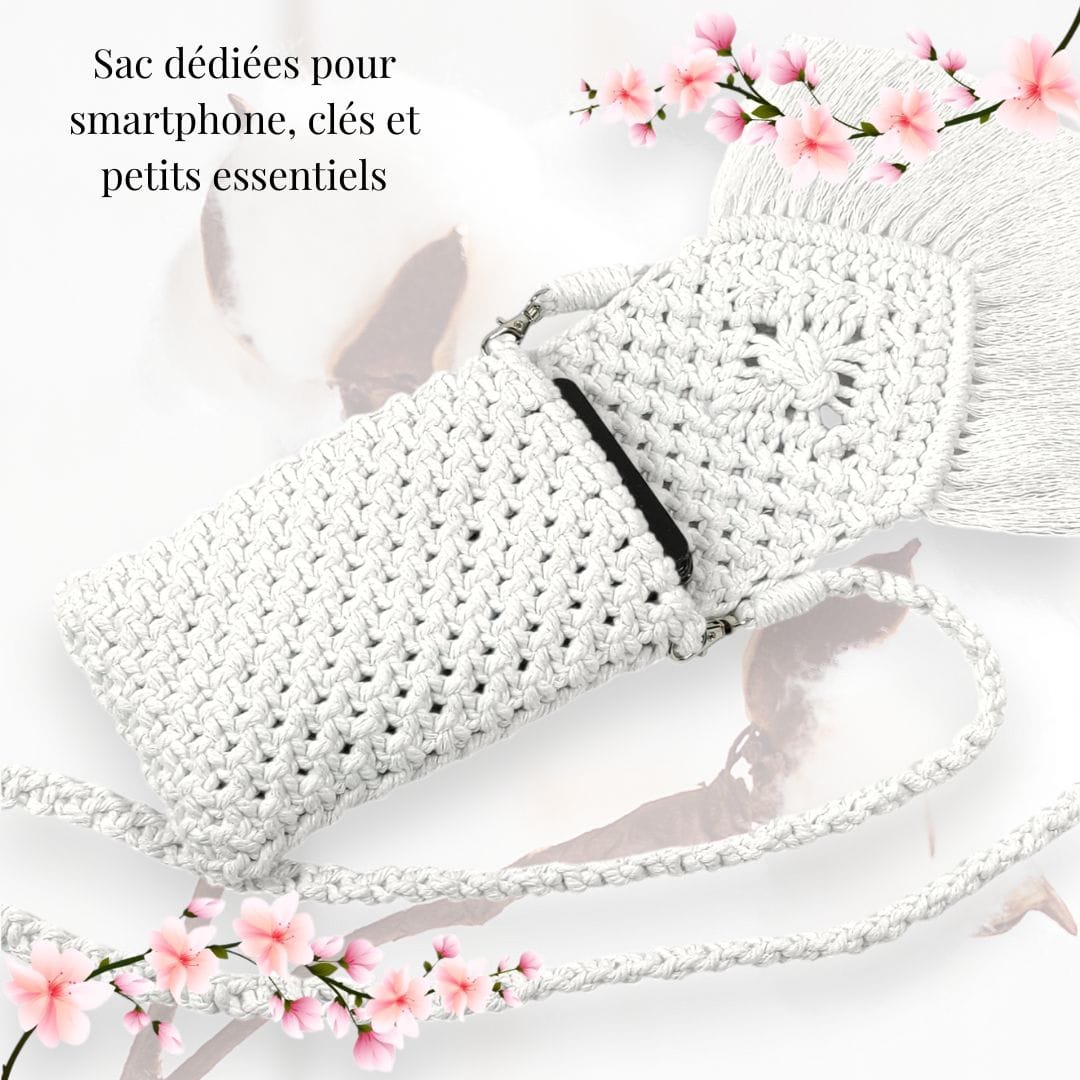au-bonheur-de-petite-fleur-pochette-t-l-phone-macram-blanc-femme-coton image 4