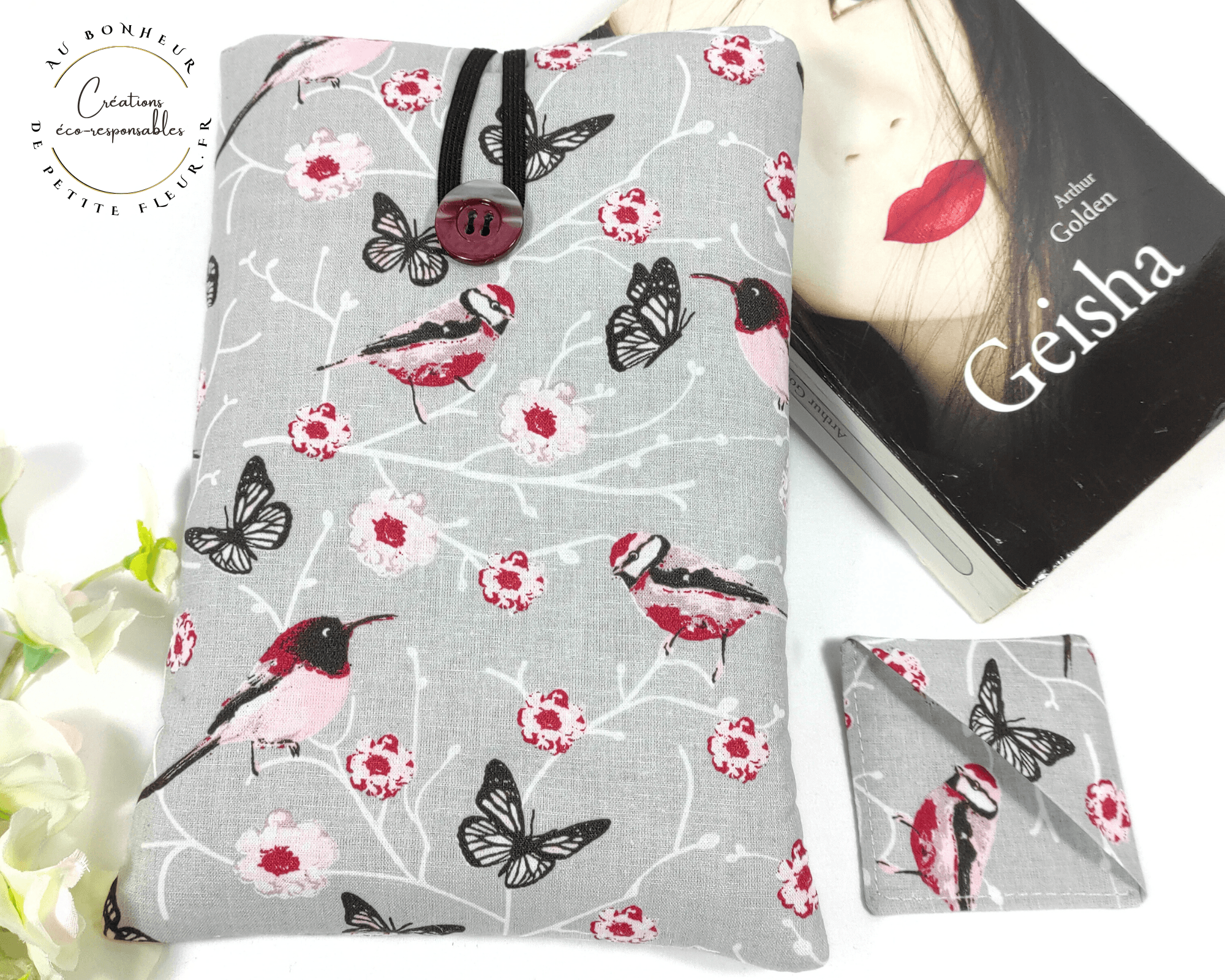 au-bonheur-de-petite-fleur-pochette-livre-poche-oiseaux-marque-page image 2