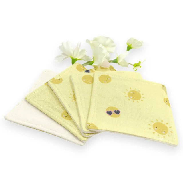 au-bonheur-de-petite-fleur-pois-soleil-lingettes-d-maquillantes-coton-bio-lot-5 image 1