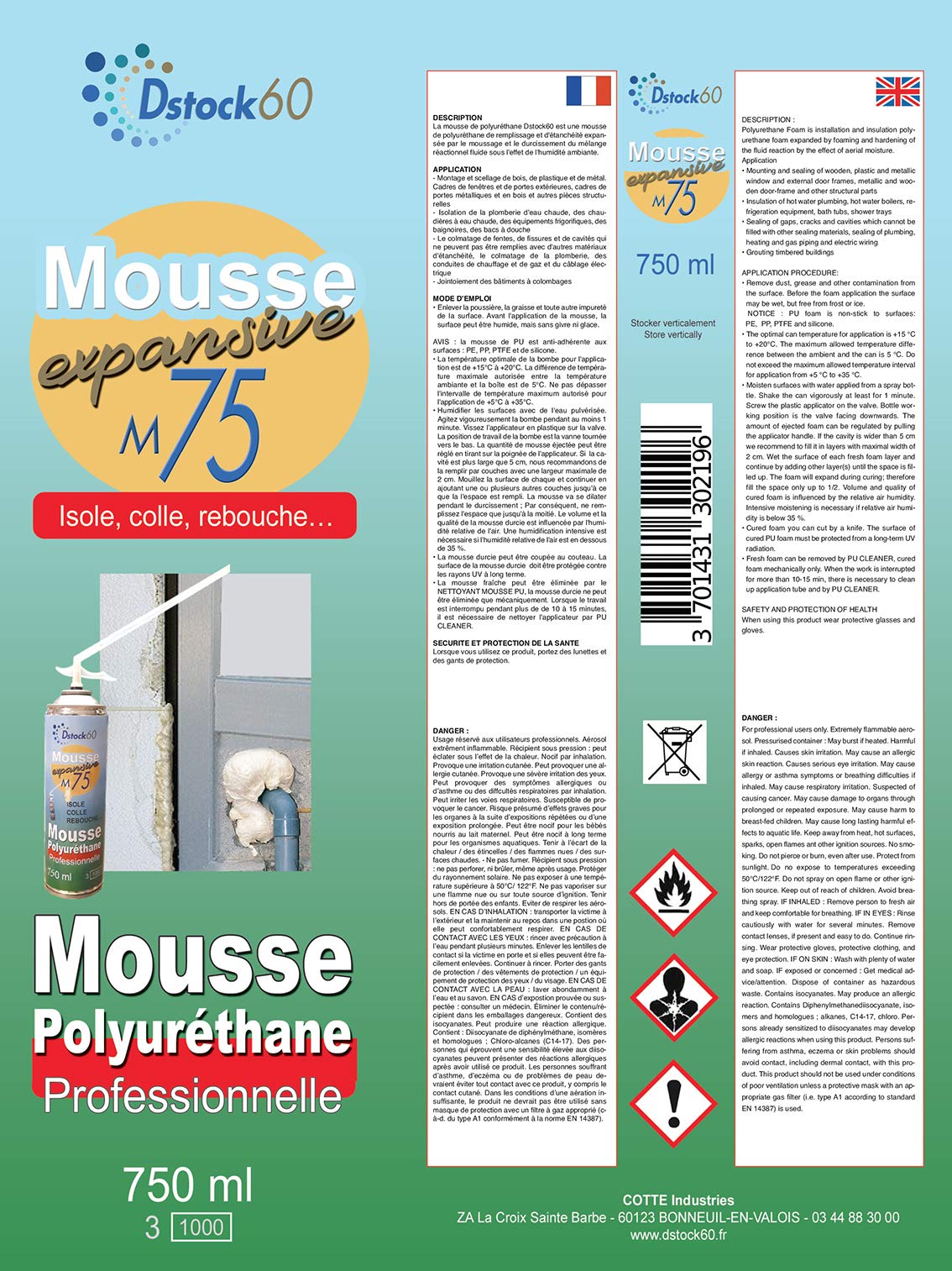 dstock60-mousse-expansive-manuelle-750-ml-polyur-thane image 4