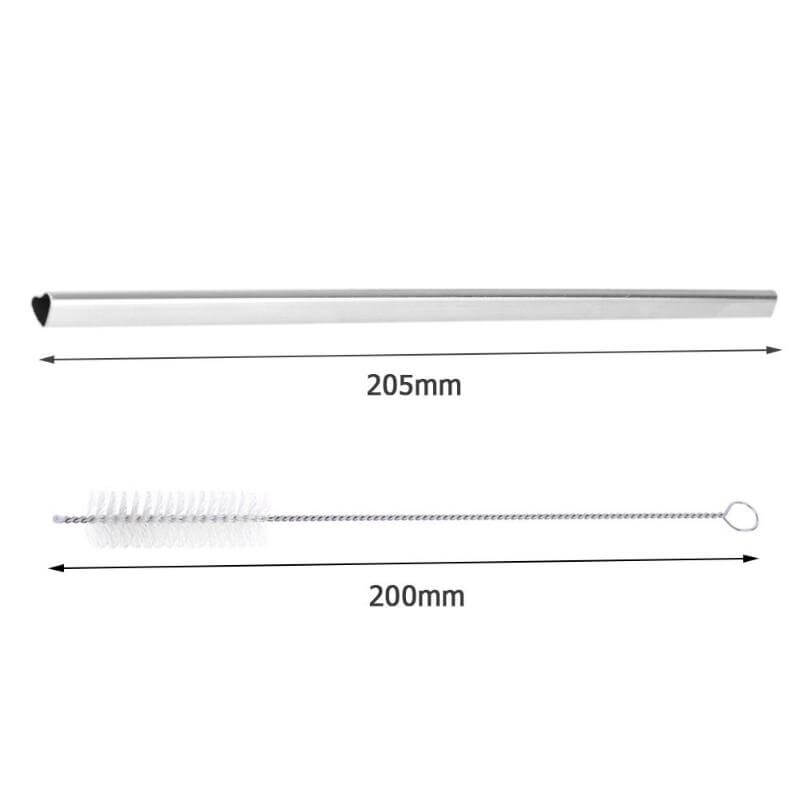 hilloo-paille-inox-forme-c-ur-argent-lot-4-pi-ces image 3