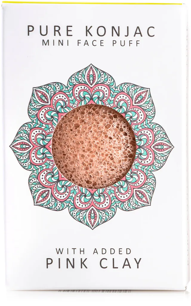 konjac-sponge-company-mini-pore-refiner-ponge-argile-rose image 1