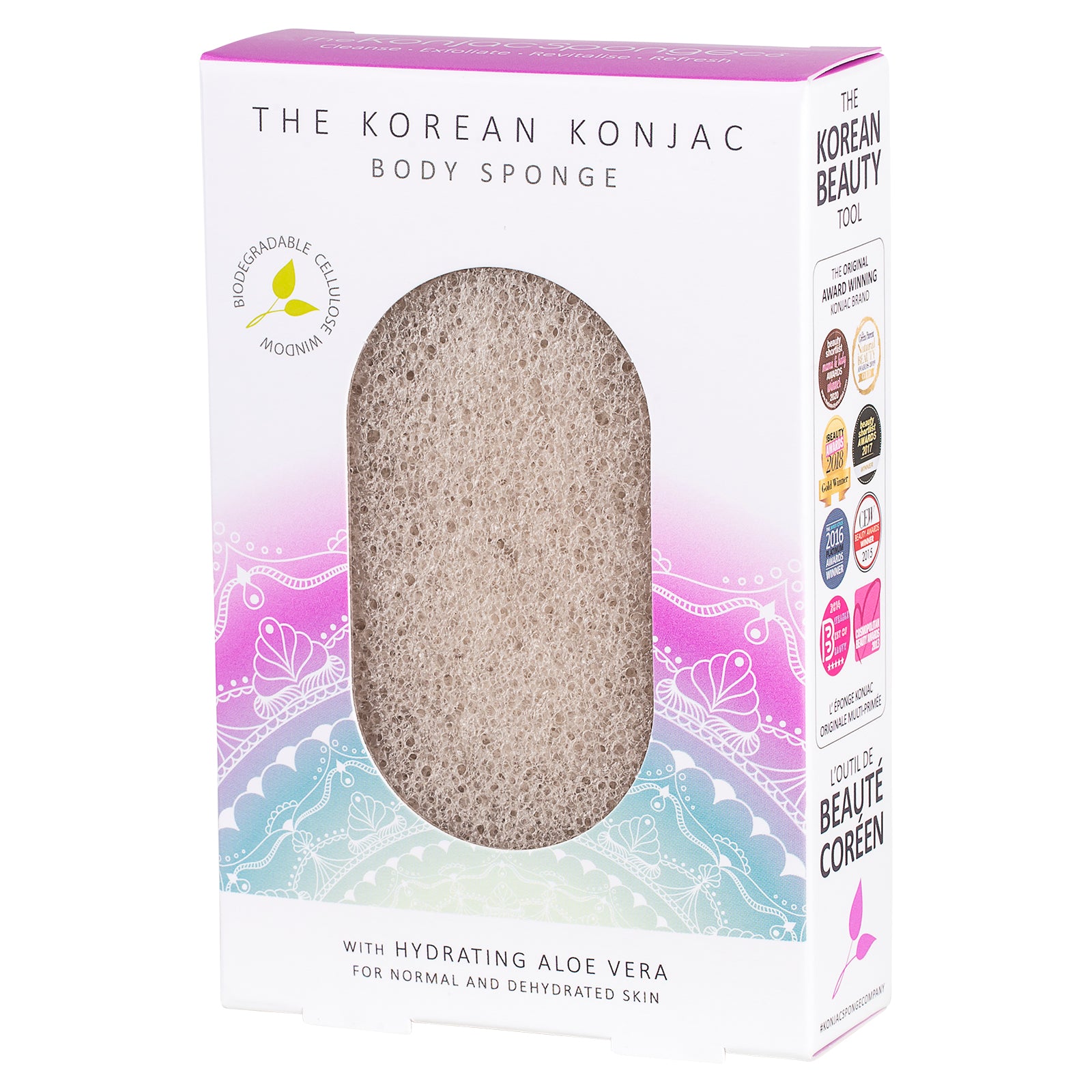 konjac-sponge-company-mandala-ponge-corps-aloe-vera-hydratante image 2