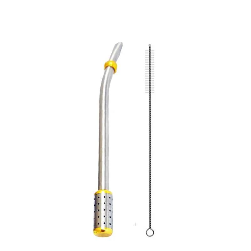 hilloo-paille-inox-double-filtre-16-5-cm-mat-et-th-r-utilisable image 1