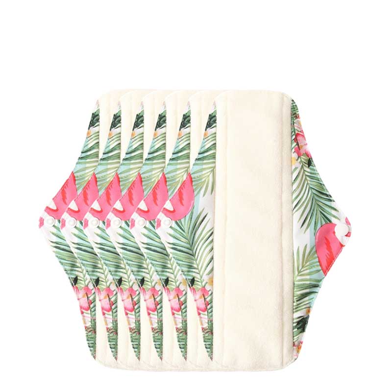 hilloo-serviettes-hygi-niques-lavables-flamant-rose-flux-l-ger image 3