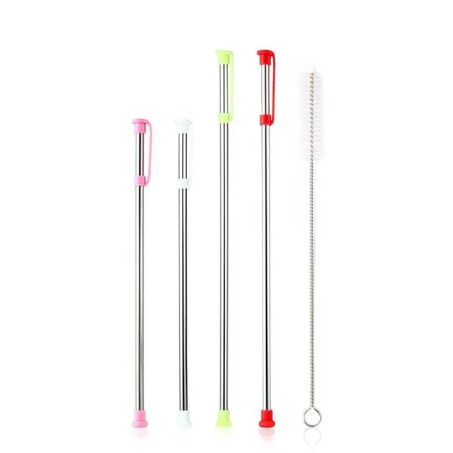 hilloo-pailles-inox-droites-anti-poussi-re-lot-de-4 image 1