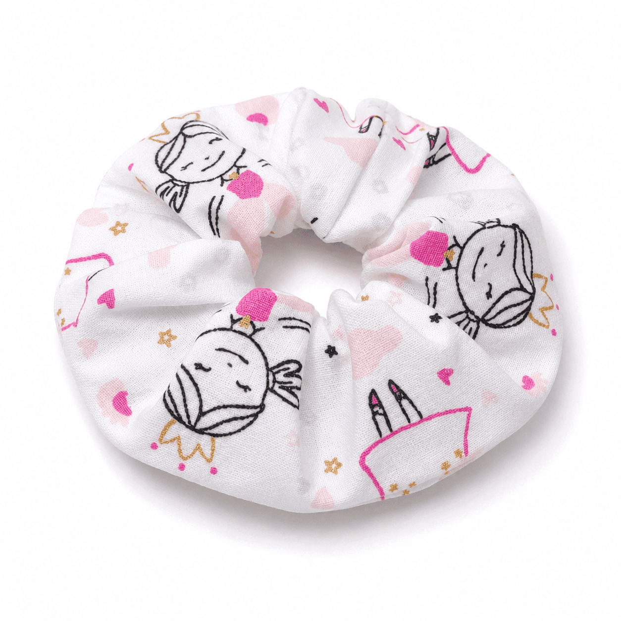 au-bonheur-de-petite-fleur-chouchou-enfant-princesse-coton-blanc-rose image 5