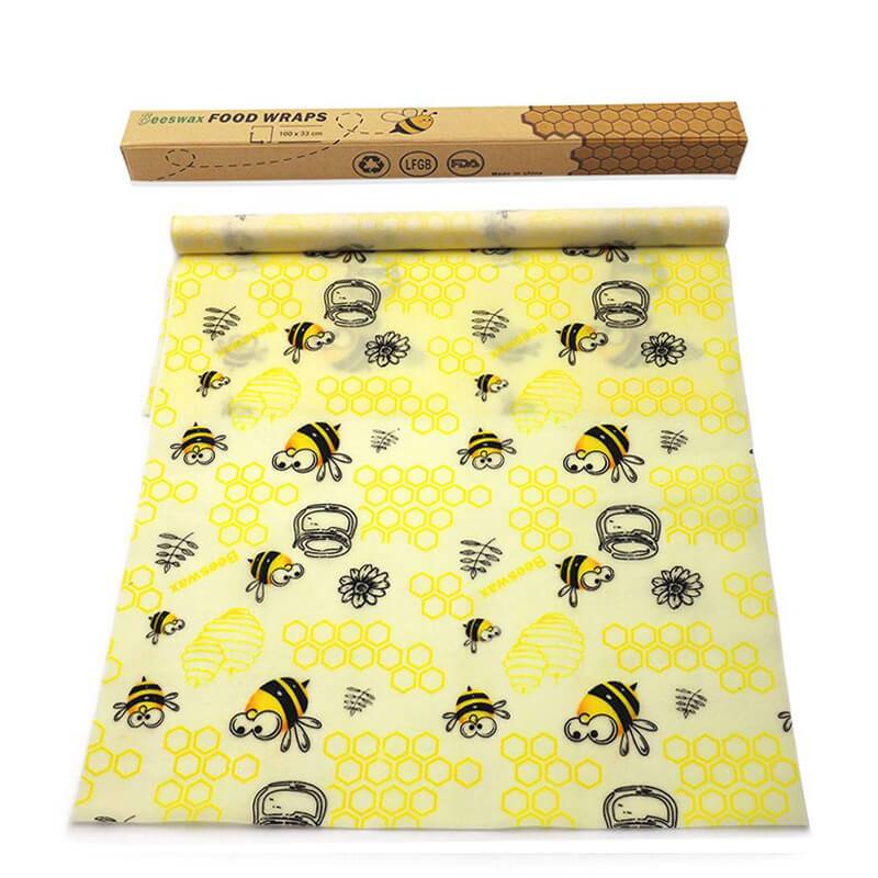 hilloo-emballage-cire-d-abeille-d-couper-abeille-fun-naturel image 1