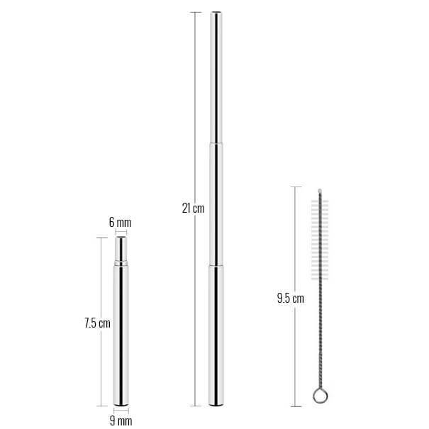 hilloo-pailles-inox-porte-cl-t-lescopique-bleue-avec-tui image 6