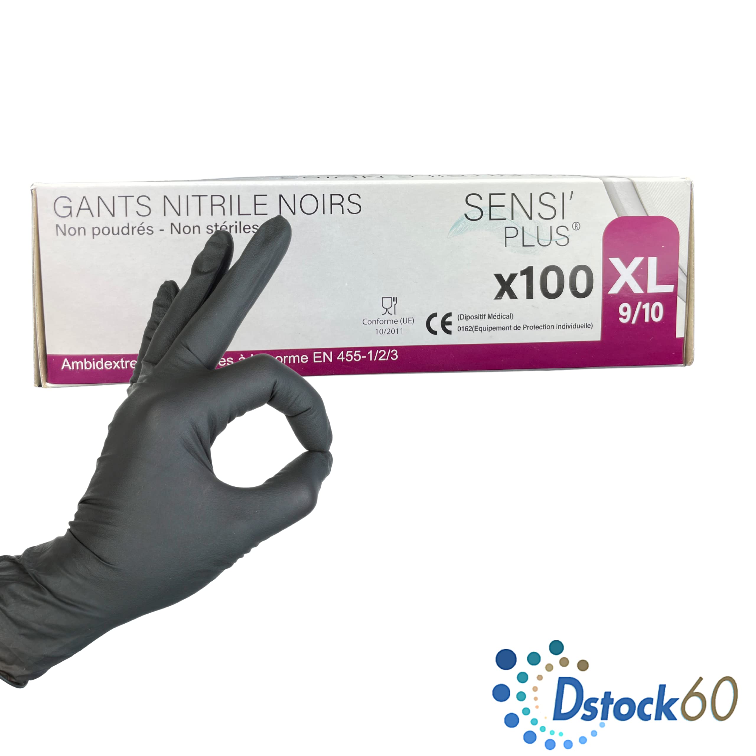 dstock60-sensi-plus-gants-jetables-nitrile-noirs-xl-bo-te-100 image 4