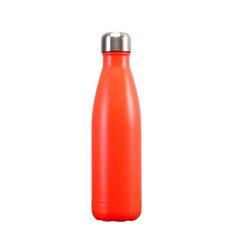 hilloo-orange-mat-bouteille-inox-isotherme-500-ml image 1