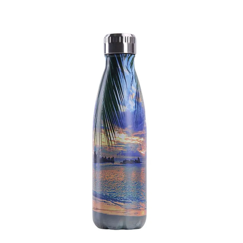 hilloo-bord-de-mer-bouteille-inox-isotherme-500ml-sans-bpa image 1