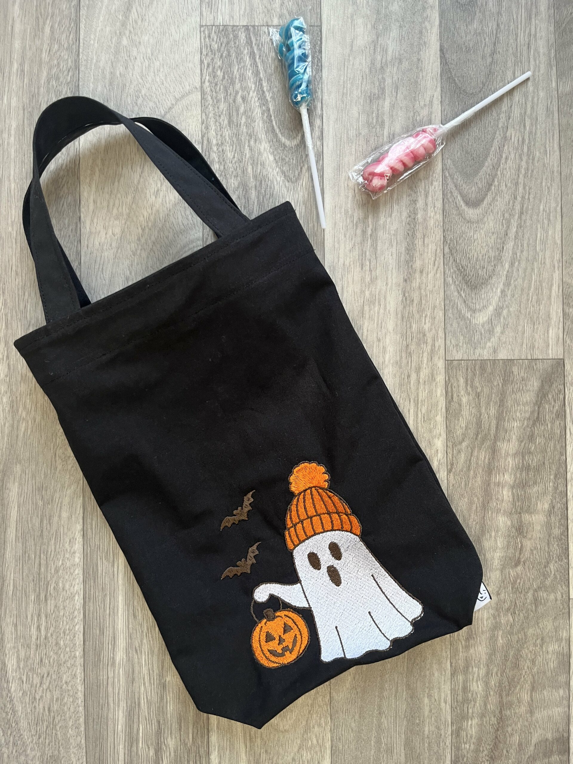 jane-couture-en-sortie-sac-bonbons-halloween-tote-bag-enfant-coton image 1