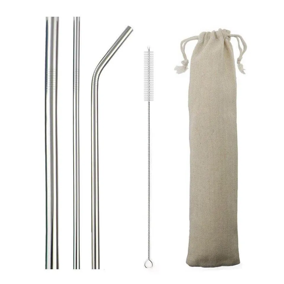 hilloo-pailles-inox-argent-kit-3-pailles-r-utilisables image 1