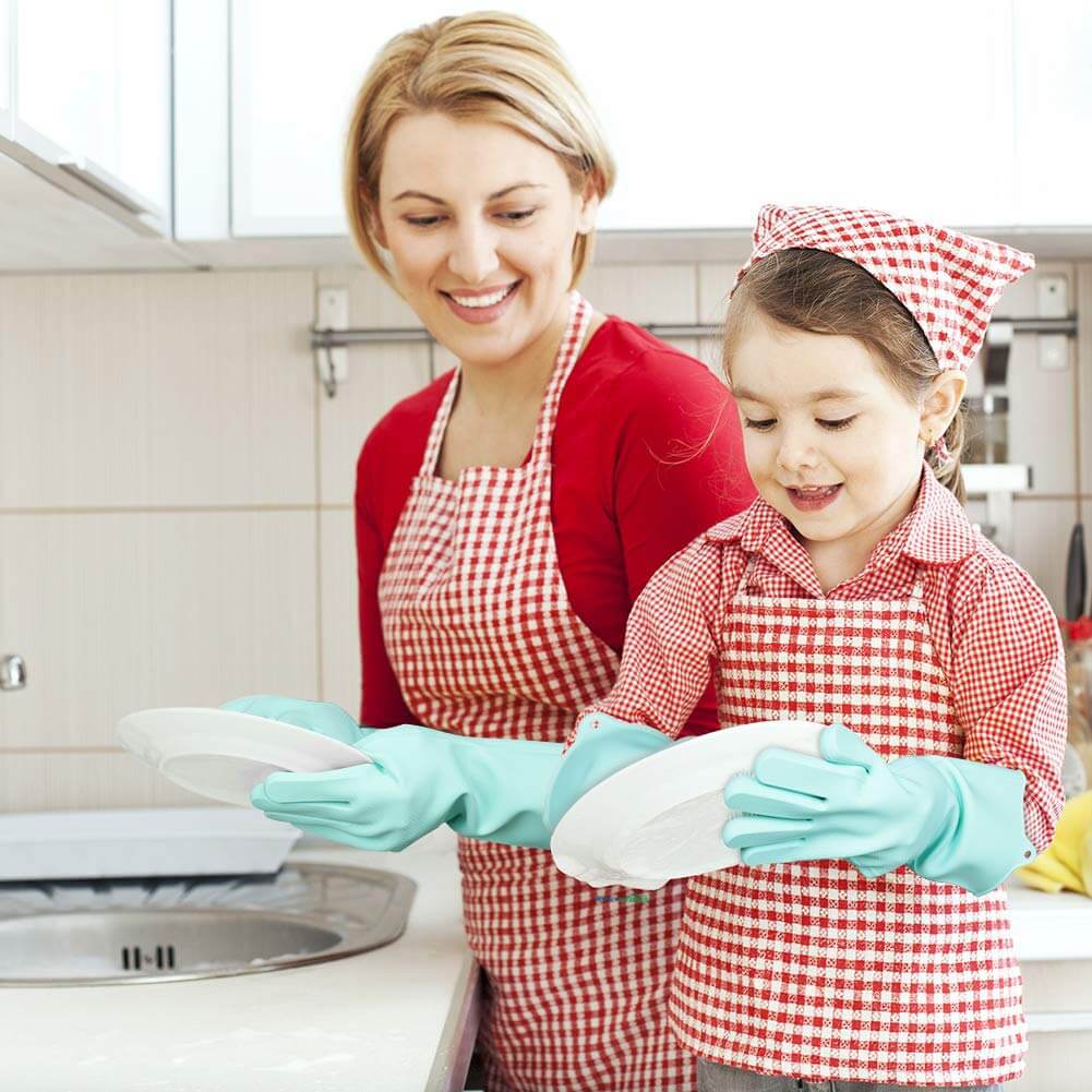 hilloo-gant-silicone-vaisselle-alimentaire-bleu image 4