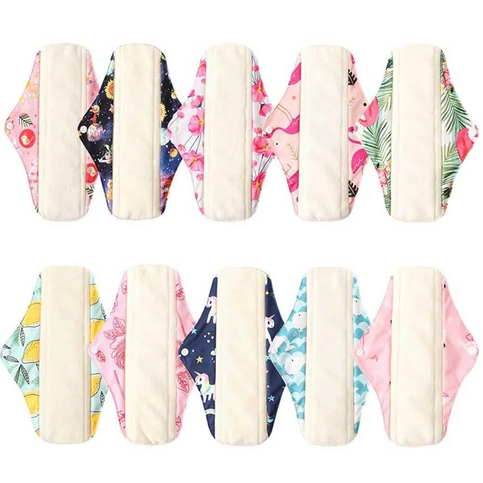 hilloo-serviettes-hygi-niques-lavables-lot-10-pcs-multi-tailles image 1