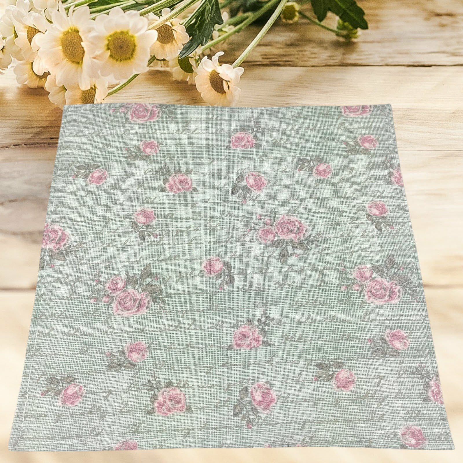 au-bonheur-de-petite-fleur-mouchoirs-tissu-lavables-verts-coton-bio image 4