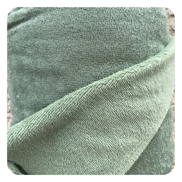 jane-couture-kaki-tissu-micro-ponge-bambou-uni image 1