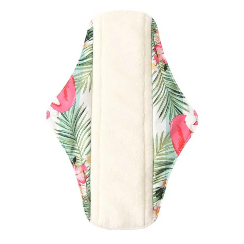 hilloo-flamant-rose-serviette-hygi-nique-lavable-abondant image 1